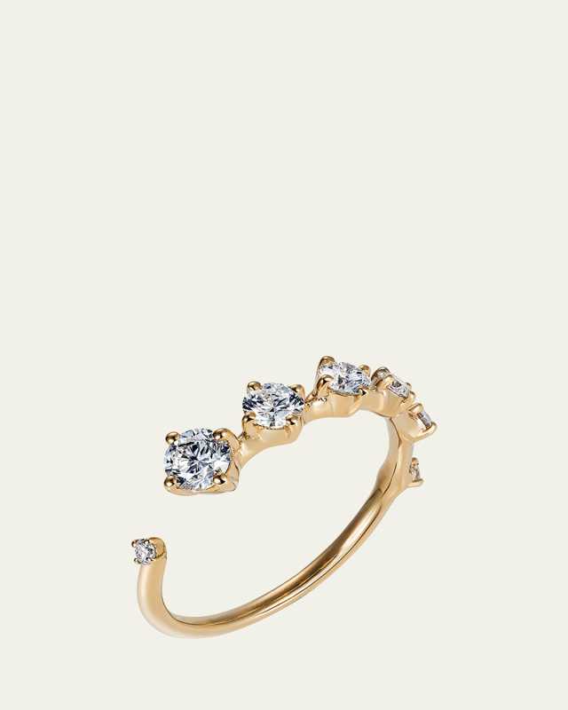 Sequence 18k Diamond Band Ring